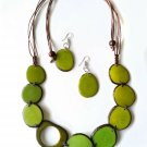 TAGUA NECKLACE, FAIR TRADE NECKLACE, TAGUA NUT JEWELRY / IVORY JEWELRY, COLOMBIA
