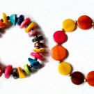 HANDMADE BRACELETS, Tagua bracelet, multicolor bracelet. Colombian bracelets.