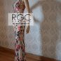 Berta beaded sheath evening gown. Berta celebrity collection