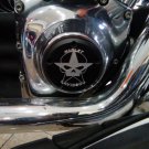 16159-213-5328-BLKCN Twin Cam Point Cover Black Contrast Cut 5 Holes Willie G. Star