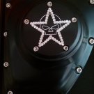 26159-2152-317BLK Harley Davidson Twincam Swarovski Point Cover BLACK Willie-Star