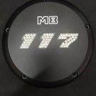 16158-2162-117BLKD Milwaukee 8 Swarovski Derby Cover Black Denim W/Swarovski Stones 117ci