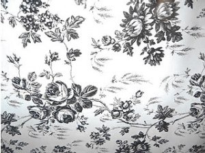 Black Toile Contact Paper