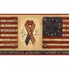 Flags Ribbons Americana Patriotic Wallpaper Wall Border