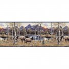 Elk River Forest Mountain Nature Wallpaper Wall Border
