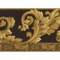 Black Gold Acanthus Wave Wallpaper Wall Borders