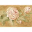 GOLDEN ROSE TRAIL PINK SAGE WALLPAPER WALL BORDER