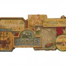 Camping Signs Lodge Lodge Wallpaper Wall Border