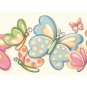 Pastel Bubbly Butterflies Wallpaper Wall Border