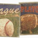 Beige Sport Champs Cards Balls Wallpaper Wall Border