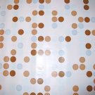 BLUE BROWN POLKA DOT CONTACT PAPER ADHESIVE SHELF LINER