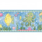 Blue Underwater Bathroom Kids Wallpaper Wall Border