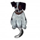 Black Jack Russell Terrier Wagging Pendulum Clock
