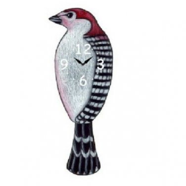 Woodpecker Bird Pendulum Wall Clock