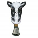 Black White Cow Pendulum Wall Clock