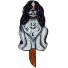 Tricolor King Charles Spaniel Pendulum Clock