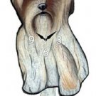 Lhasa Apso Dog Wagging Pendulum Clock
