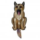 German Shepherd Dog Wagging Pendulum Clock