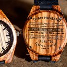 To My Husband - Wooden Watch, Wood Gifts for Husband, Birthday