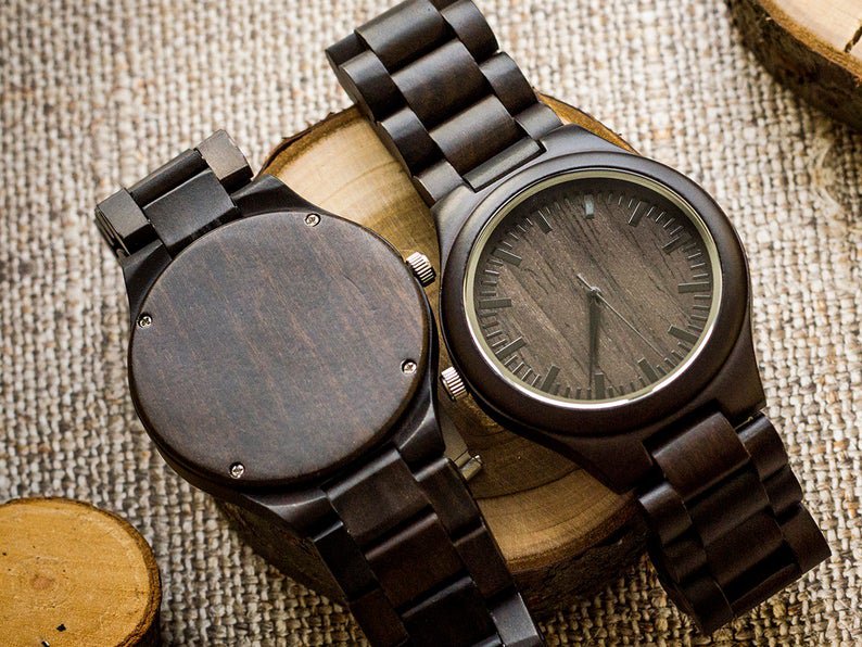 Your Handwriting Engraved Wooden Watch For Men Anniversary Gifts For Boyfriend