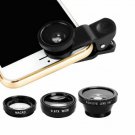 Phone Lenses 3in1  0,67x Wide Angle Macro Fisheye martphone Kits Camera Lenses