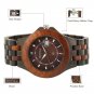 BEWELL Men's Wooden Watches Analog Quartz Date Wood Band Wrist Watch Xmas Gifts
