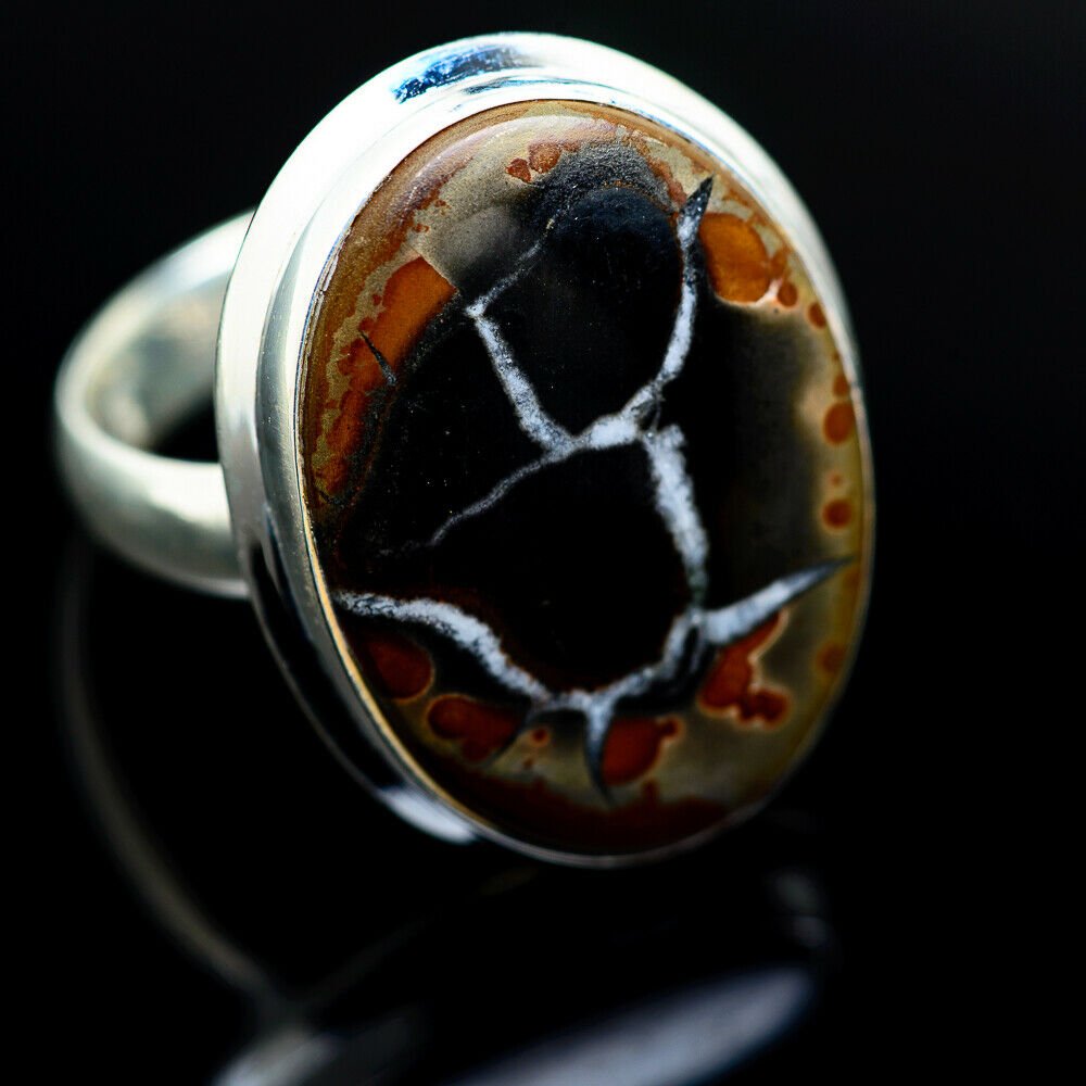 Septarian Geode 925 Sterling Silver Ring Size 9.25 Ana Co Jewelry