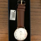 NEW Daniel Wellington (DW) Men's Rose Gold Watch (BROWN) - FAST SHIPPING
