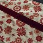 Handmade Table Runner, Red and Cream