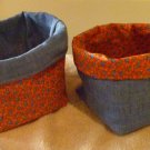 Handmade Fabric Basket (Red)
