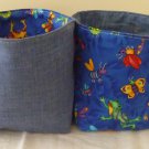 Handmade Fabric Basket (Cartoon Bugs)