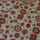 Handmade Quilted Place Mats, Red and Cream