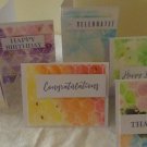 Geometric Watercolor Assorted Card Set (set of 6)