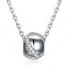 Swarovski Crystal 18K White Gold over Sterling