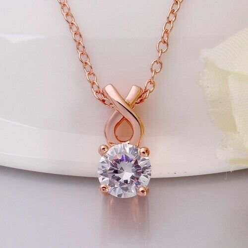 Single Solitaire Swarovski Infinite Drop Necklace