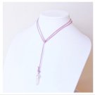 Whitney Rose Quartz Pink Vegan Suede Adjustable