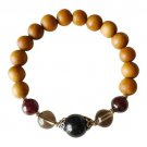 Root Chakra Bracelet ~ Sandalwood, Garnet, smoky