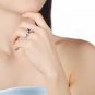 Black Sapphire Star Shaped Adjustable White Gold