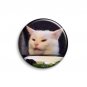 Smudge the cat - Woman yelling at cat meme - 1.5 inch pinback button, clip or magnet
