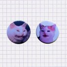 Cat no banana tumblr meme ~ CHOOSE 1 ~ - 1.5 inch pinback button, clip or magnet