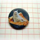 Space pizza cat - 1.5 inch pinback button, clip or magnet