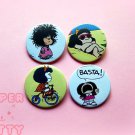 Mafalda ~ CHOOSE 1 ~ - 1.5 inch pinback button, clip or magnet