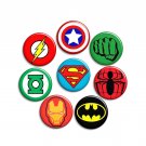Superhero ~ SET OF 8 ~ - 1.5 inch pinback button, clip or magnet