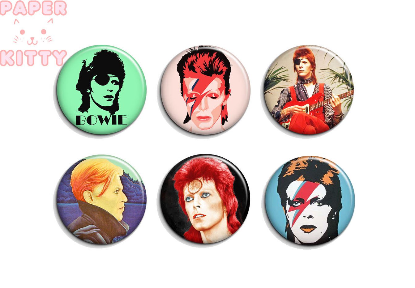 David Bowie ~ CHOOSE 1 ~ - 1.5 inch pinback button, clip or magnet