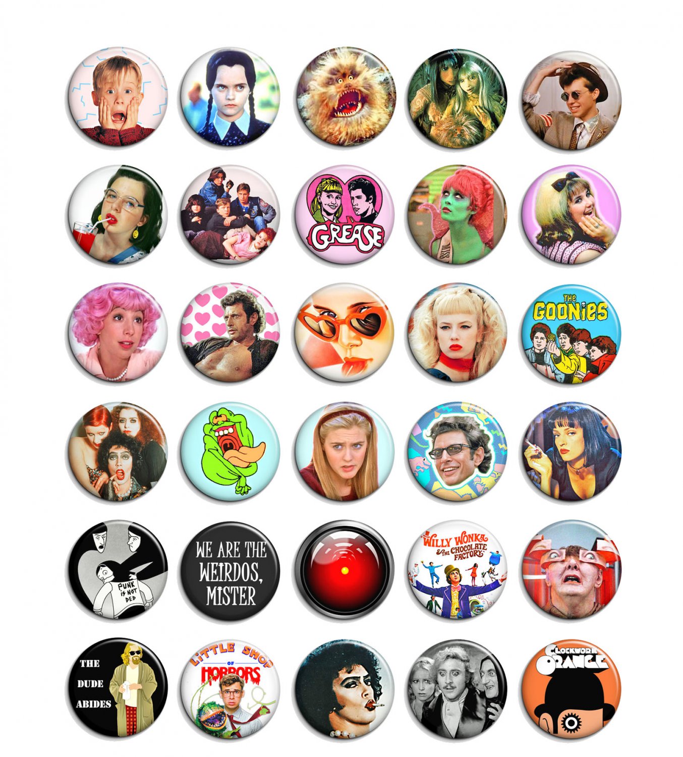 Movies ~ CHOOSE 1 ~ - 1.5 inch pinback button, clip or magnet
