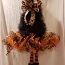 Witch Wreath with orange and black legs