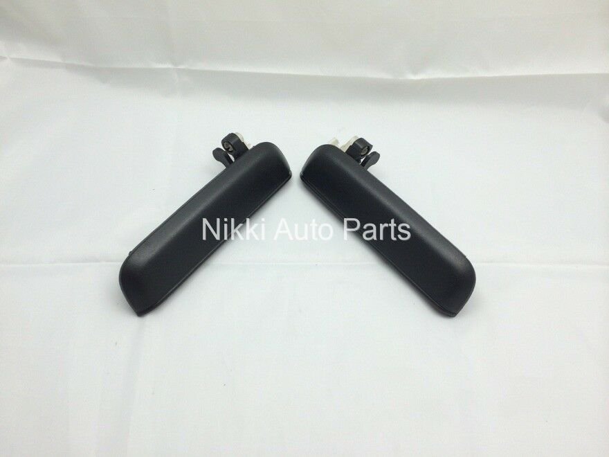 Set of 2 LH & RH Textured Black Outside Door Handle for Toyota Tercel 95-98