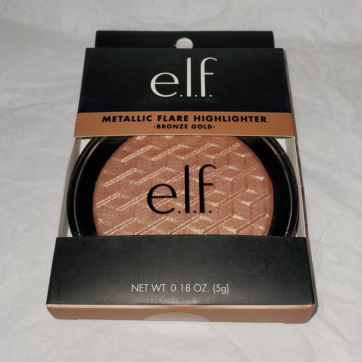 elf metallic flare highlighter Bronze Gold shimmer powder
