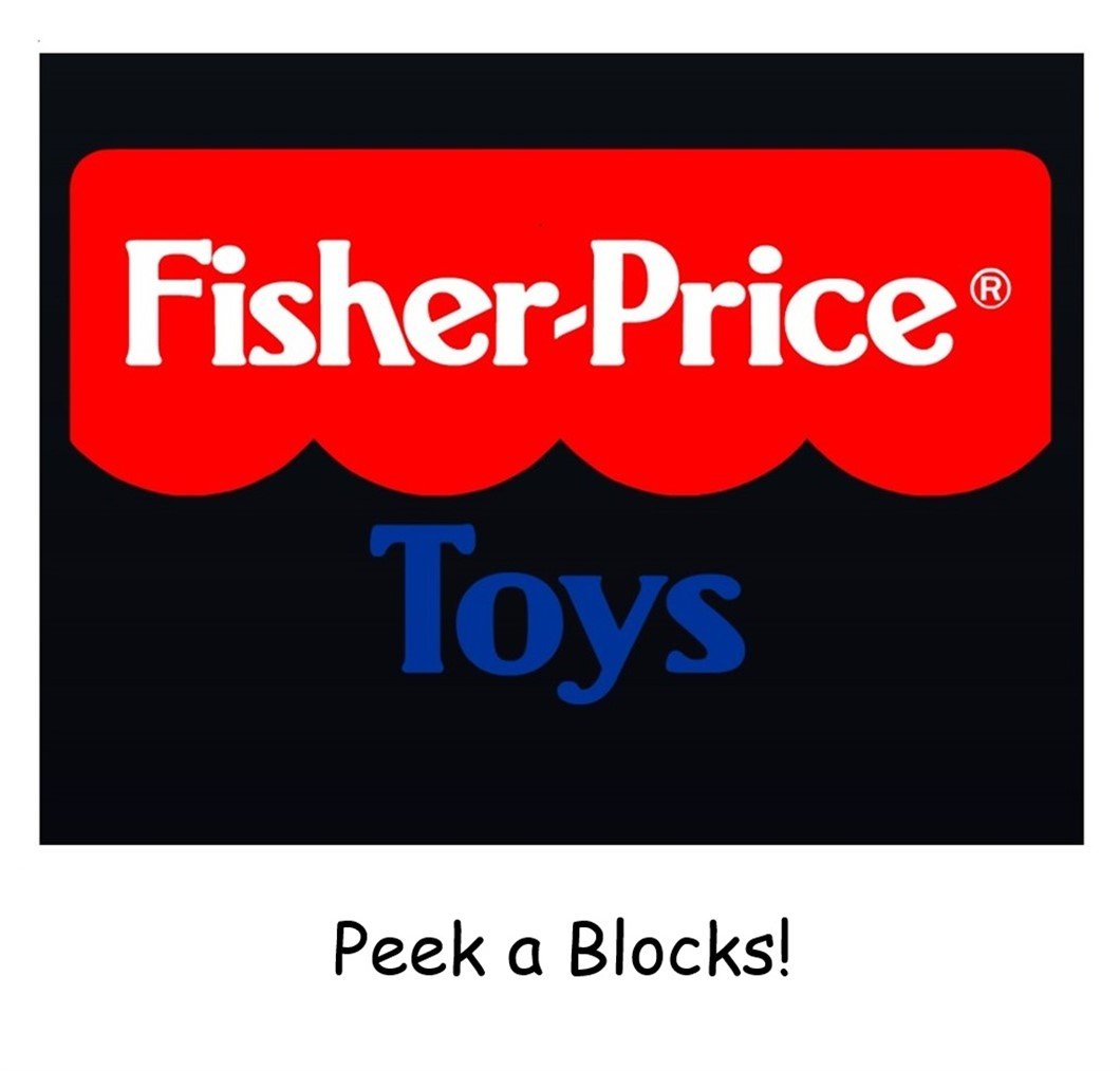 Fisher Price Peek a Blocks set Food - Vintage Toys