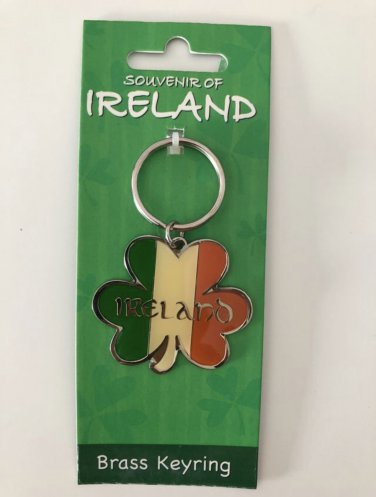 Ireland-clover metal keychain (new)